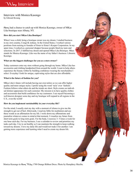 Interview with Monica Kasongo