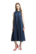 Sun Dress with Mini Ruffles (Denim) Style# 1746K
