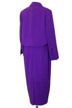 Monica’s Crepe Crop Jacket & Classic Dress - Style # Mk2 (Purple)