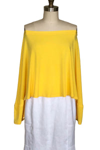 Delores Off the Shoulder Cape (Yellow) - Style # 2419