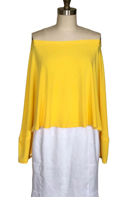 Delores Off the Shoulder Cape (Yellow) - Style # 2419