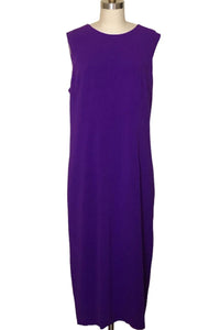 Monica’s Crepe Crop Jacket & Classic Dress - Style # Mk2 (Purple)