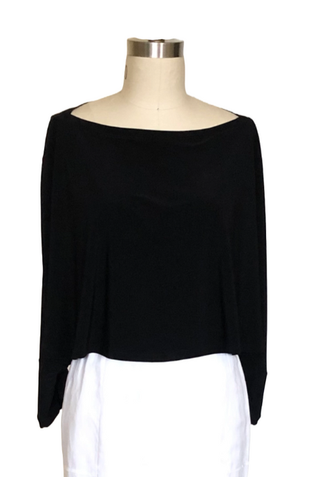 Delores Off the Shoulder Cape (Black) - Style # 2419