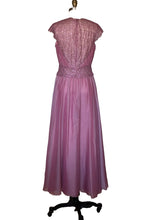 Beaded Chiffon Aline Dress (Dusty Lavender) Style # 2501A