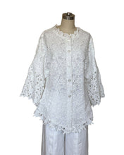Lace blouse - Style # K217  (White)