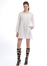 Classic Long Sleeve Tunic (White) Style #1773K