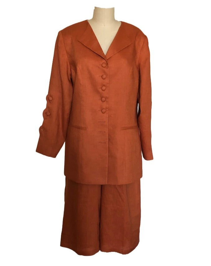 Classic Linen Jacket + Shorts Set Style #1901JK (White