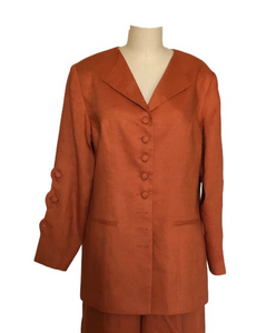 Classic Linen Jacket - Style #1901K (Coffee Bean)