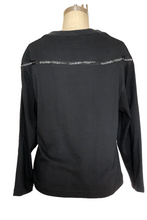 Thank You Embroidered T-Shirt - Style # 204MK (Black/White)