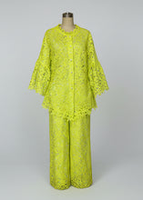 Guipure Lace Pant Suit - Style# 217PK (Citrus)
