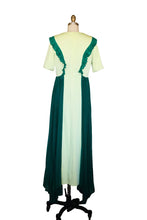 Princess Dress with Ruffle and Pleated Details (Green) Style # 234