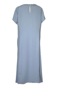 V-Neck Dress with Tucking Detail (Black) Style #2442K