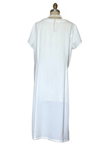 V-Neck Dress with Tucking Detail (Black) Style #2442K