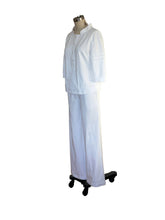 Mandarine Collar Sweatsuit (White) - Style # 2501PK