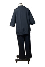 Mandarin Collar 3/4 Sleeve Polo Sweatsuit - Style # 2501PK