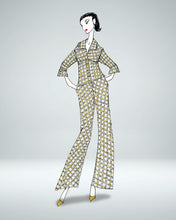Embroidered CheckPrint Suit - Style #  K2466P (Olive/Beige)