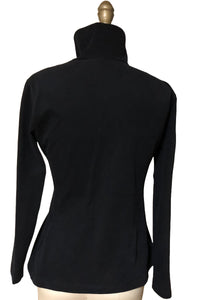 Asymmetrical Collar Custom T-Shirt (Black/White) - Style # 2311K