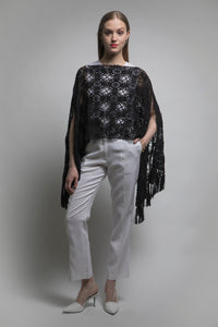Limited Edition Hand Crochet Lace Poncho