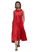 Sun Dress with Mini Ruffles (Orange) Style 1746