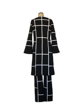 Ribbon Graphic Pant Set - Style #K201P (Black/White)