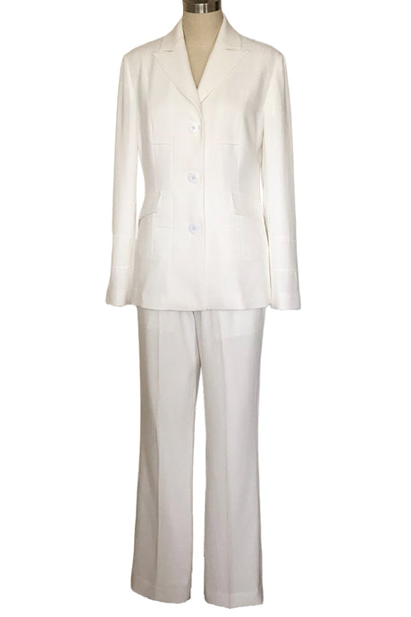 Two Piece Pant Suit with Tucking Detail - Style# K206P