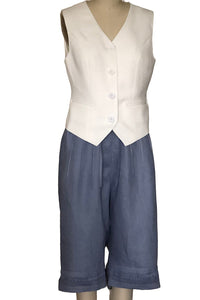 Long Shorts with Tucking Details (Peri Blue) - Style # K301RJ