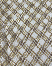Embroidered Check Print Tunic - Style # 902CK (Olive Beige)