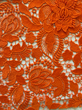 Summer 3D Floral Lace Pant Suit, Style #2470 - Orange