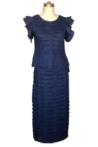 Joy of Water: Ruffle Blouse and Princess Skirt (Navy) - Style# 2306SK