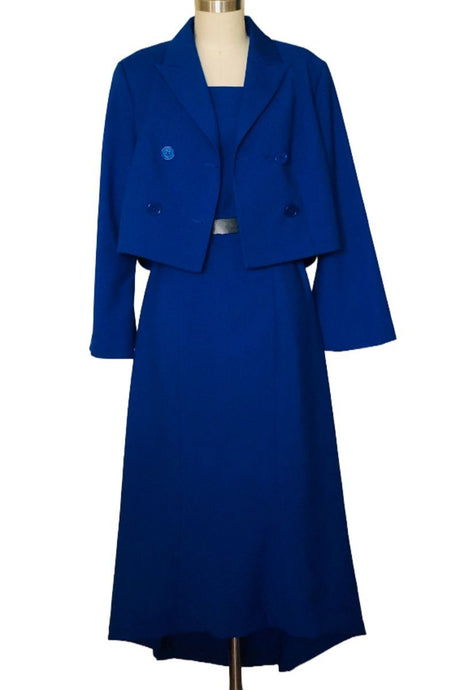 JSONG WAY SKIRT SUIT BLUE