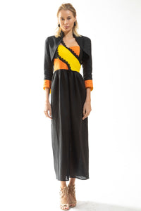 Made in NYC Color Block Bustier Dress and Cropped Jacket (Style# 220-221)