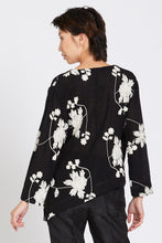 Floral Pullover Wrap Floral Blouse Style 1261