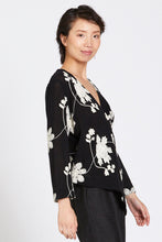 Floral Pullover Wrap Floral Blouse Style 1261