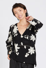 Floral Pullover Wrap Floral Blouse Style 1261
