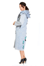 Hand Painted Leaf Coat with detachable hoody Style 164