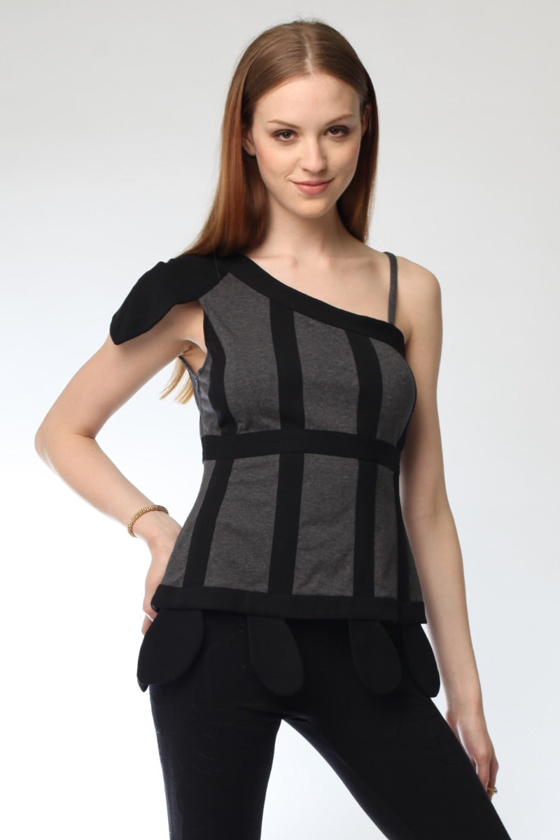 Wu One Shoulder T-Shirt Style # 9243