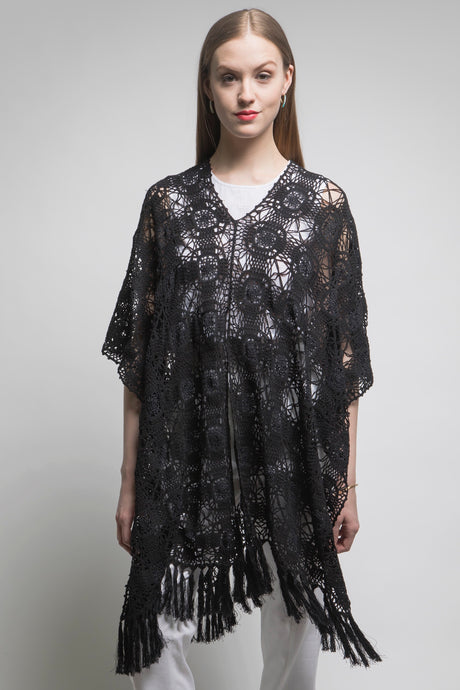 Limited Edition Hand Crochet Lace Poncho