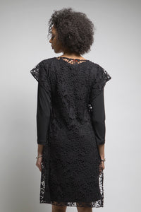 Hi Low Lace Tunic (Black)