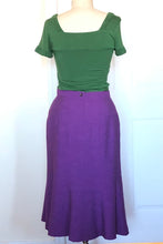 Fitted & Flared Silk Panel Skirt  Style #1796