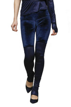 Made in NYC: Stretch Velvet & Jersey Panel Leggings