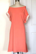 Asymmetric Off the Shoulder Dress (Sea Blue/Pink) Style #110MJ