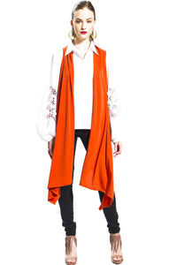 Made in NYC: Transformable Vest/Scarf (Orange) Style 143