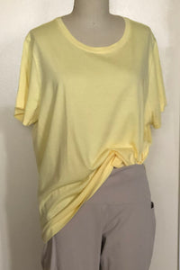 Upcyled CrewNeck Short Sleeve Tee - Style #225URJ (Yellow)