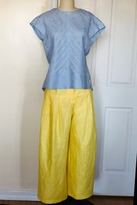 Wide Leg Pants (Yellow) Style #1820