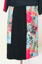 Floral Print Patchwork Panel Skirt (Style # 182RJ )