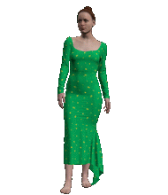 Minine Flora Print Dress (Style# 201D) White