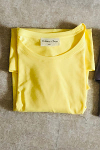 Upcyled CrewNeck Short Sleeve Tee - Style #225URJ (Yellow)