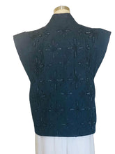 Embroidered Denim Vest - Style # 7973RJ