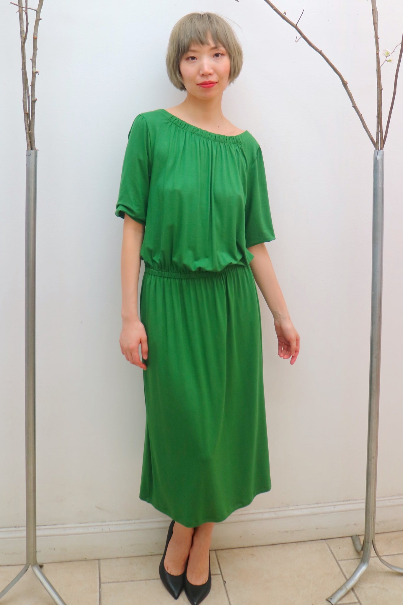 Green Bamboo Dress #175 JSong Way Green Bamboo Dress #175 JSong Way