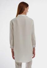 Made in NYC Asymmetric Poetic Shirt (Ivory) Style # 107